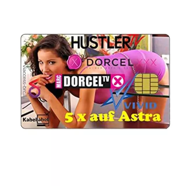 Tarjeta Redlight Astra 19° paquete erótico: 5 canales 12 meses tarjeta inteligente Viaccess 2