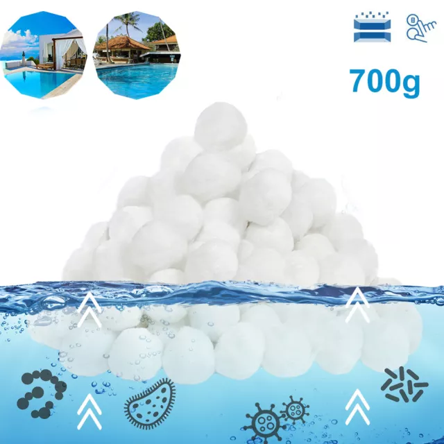 Filter Balls für Pool Sandfilter 700g Ersetzen Filtersand Filterbälle Aquarium