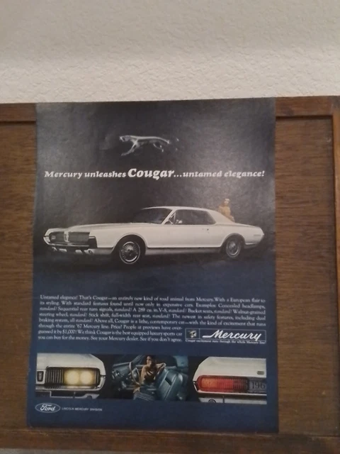 1967 Mercury Sales Brochure – 48 Pages Featuring Capri, S-55, Cougar, Marquis