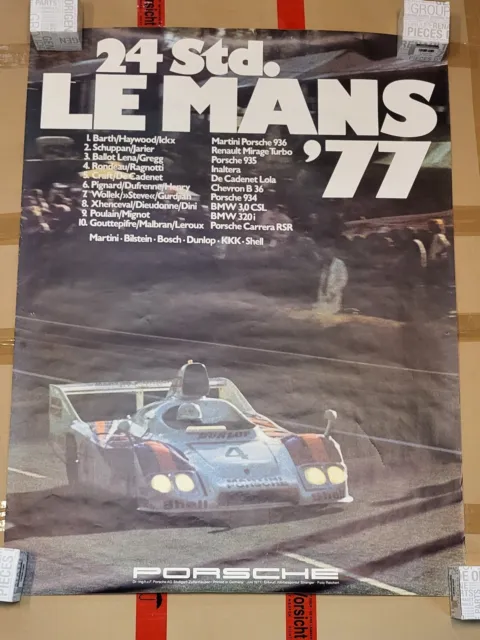 PORSCHE  Le Mans 1977   Poster / Plakat