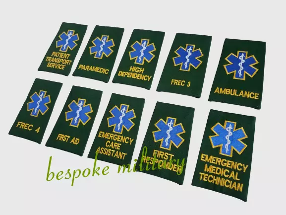 Ambulance / Paramedic / EMT / Responder / First aid / FREC / PTS / HDU Epaulette 2