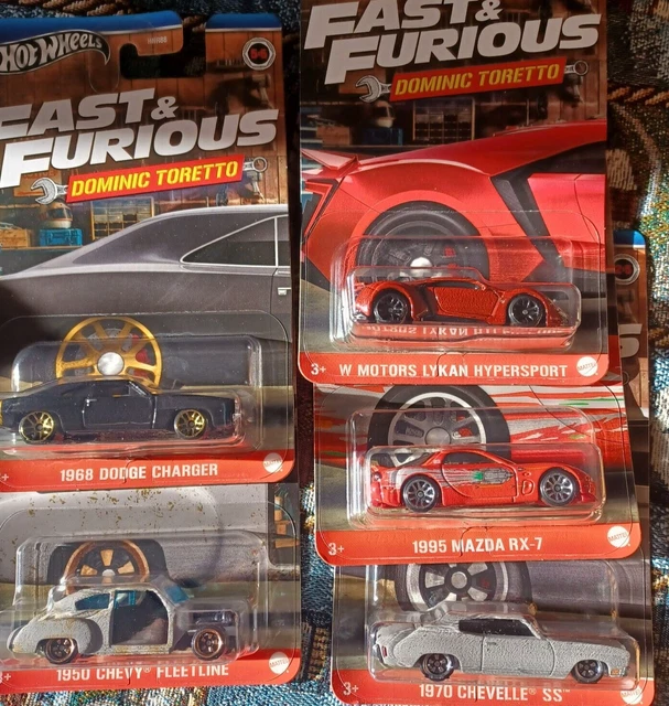 Hot Wheels 2024 Fast & Furious 5er Set – Diecast-Autos Im Etui, Maßstab 1:64, [Auf Lager]