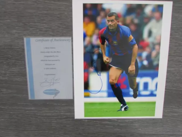 Phillip Cocu Barcelona Footballer Original Hand Signed Photo & Bid4Sport COA