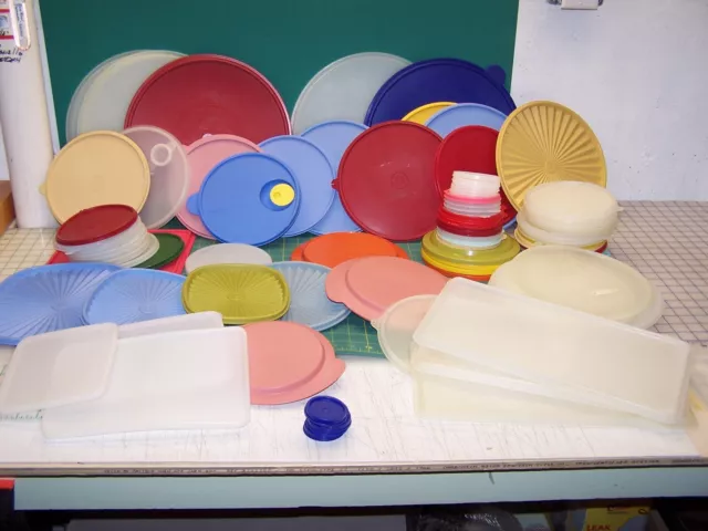 TUPPERWARE REPLACEMENT LIDS Many Styles Sizes Colors 20%-40% Volume  Discount $3.95 - PicClick