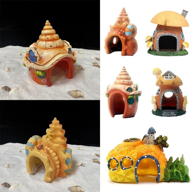 Figures Fish Tank Ornament Fish Shrimp Hiding Cave Aquarium Landscaping Decor