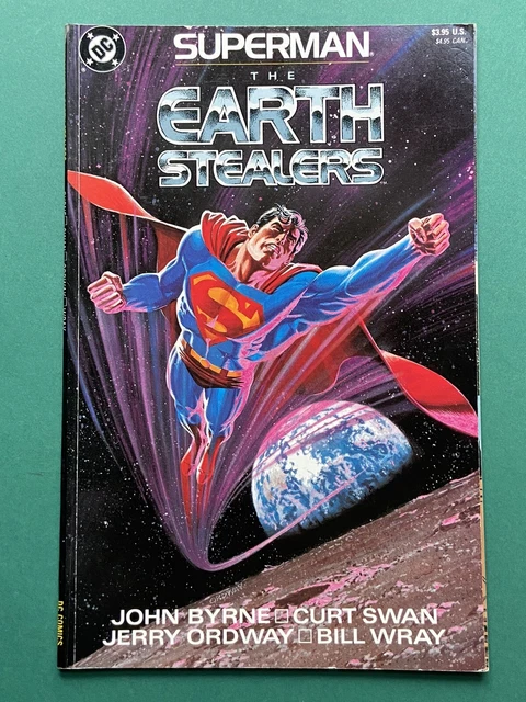 SUPERMAN The Earth Stealers TPB VG/FN (DC 1988) Graphic Novel John Byrne
