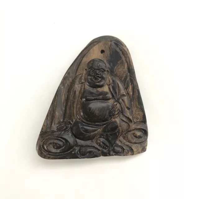 Chinese Antique Hainan Qinan Agarwood Chen Xiang Buddha Pendant 海南奇南沉水沉香观音吊坠