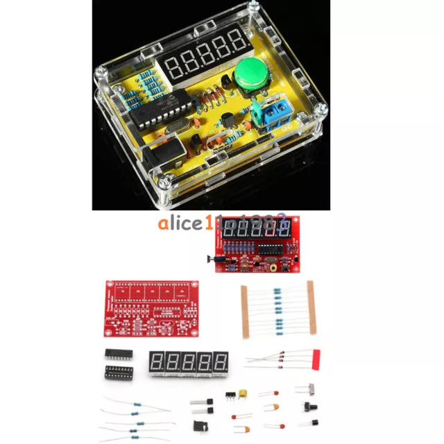 Testeur d'oscillateur à cristal 1 Hz-50 MHz compteur de fréquence kits à faire soi-même compteur avec étui