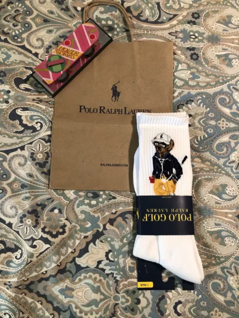 Polo Ralph Lauren Golf Bear Socks Sportsman Stadium Equestrian Snowbeach NEW