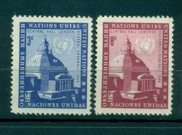 Nations Unies New York 1958 - Michel n. 68/69 - Assemblée Générale