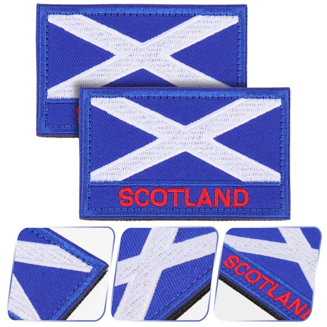 2 PCS SCOTLAND Flag Applique Embroidered Patch Patches Decorations $18. ...