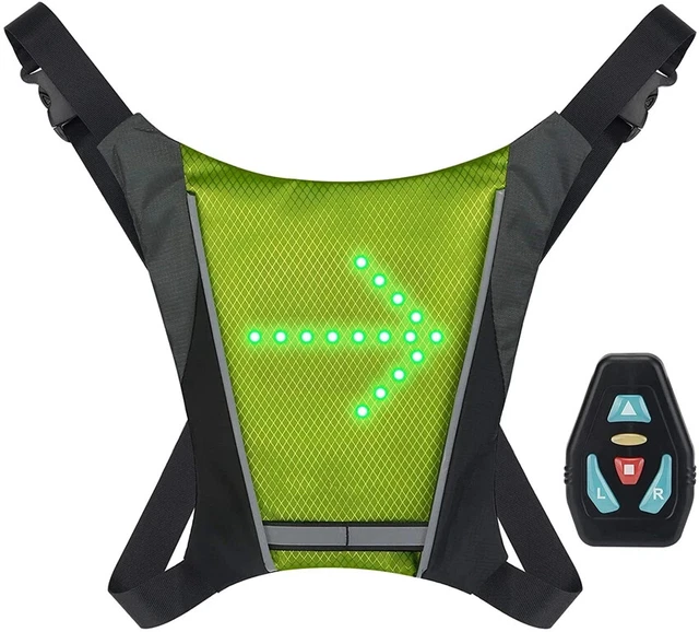 Harnais De Sécurité De Gilet Réfléchissant à LED Avec Voyants D A Haute Visibilite Pour Le Cyclisme De Nuit