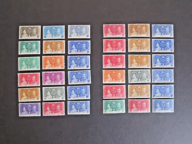 1937 Coronation Complete Omnibus Commonwealth  Set -  202 Stamps Mnh - Reduced