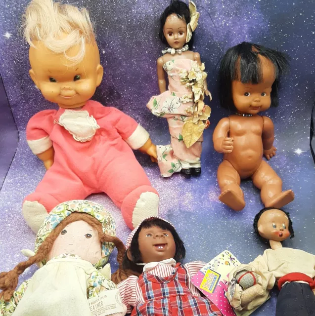 Vtg Doll Lot Hong Kong Regal Bean Body Various