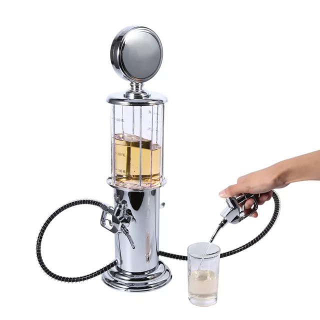 Bar Metal Double Gun Gas Pump Nozzle Beer Wine Liquor Dispenser Soda Beverage 3