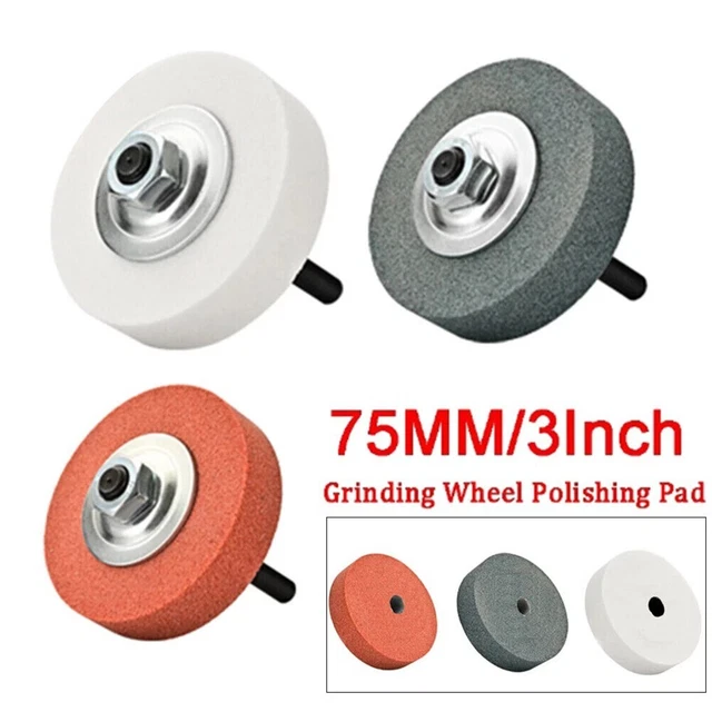 3" Grinding Stone Polishing Wheel 10mm Bore Set For Bench Grinder Metal Working