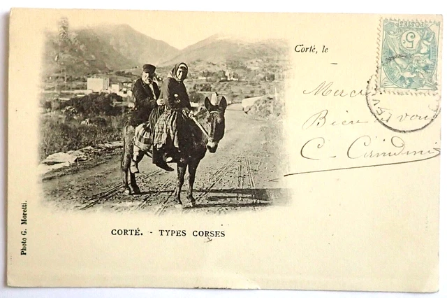 Cpa Corte / Types Corses / Haute Corse 2B