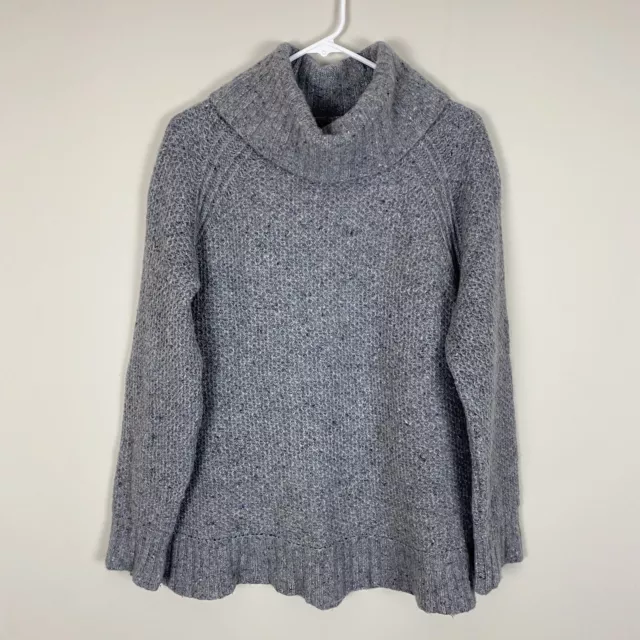 Lauren Ralph Lauren Sweater Womens Size XL Gray Turtleneck Merino Wool Alpaca