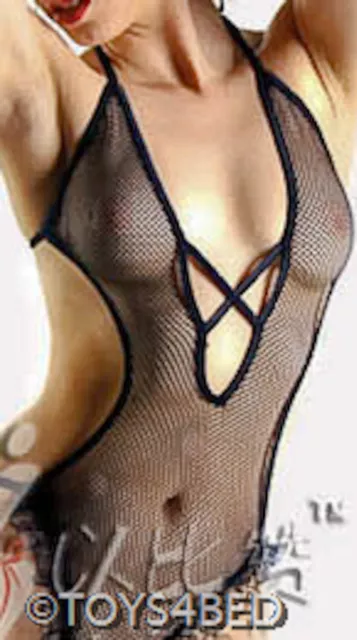 New SEXY BLACK FISHNET BODY STOCKING -  Australian Seller - BL073