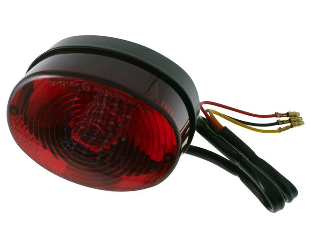 Feu Arrière Rond Modifié Pour Cruiser - Haute Visibilité, Compact, Facile à Installer - Résistant Aux Intempéries
