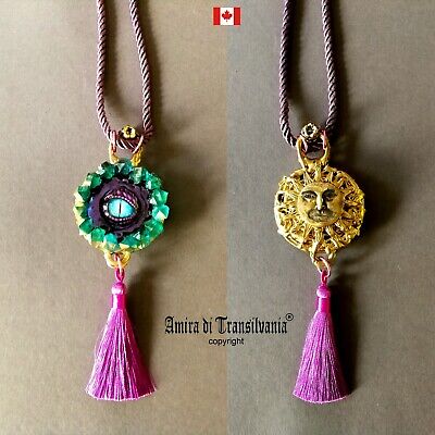 talisman protection evil eye amulet pendant necklace charm woman jewelry crystal