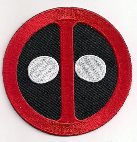 Deadpool Logo Patch- Dead Pool Marvel Comics Aufnäher zum aufbügeln