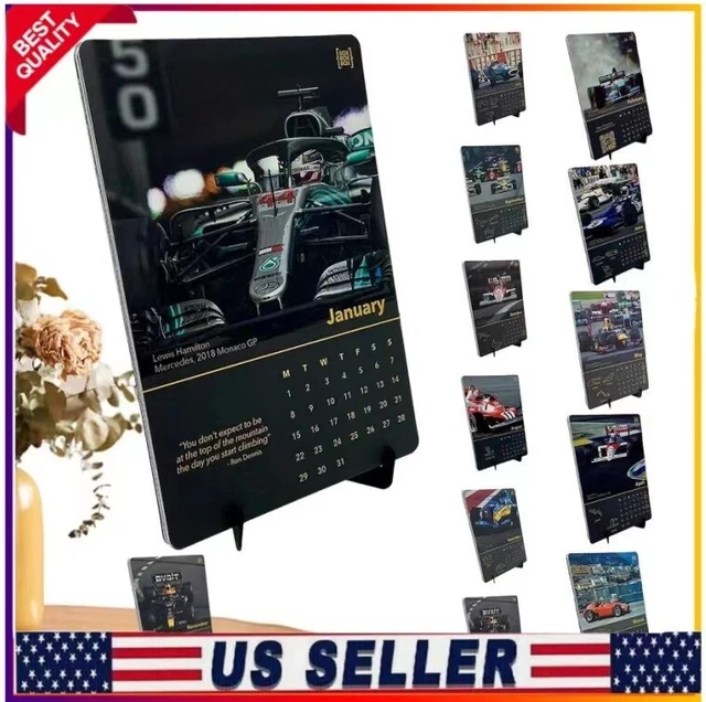 2024 FORMULA 1 Car Calendar, F1 Race Car Month Calendar For F1 Fans US
