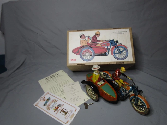 Moto Paya 978 Avec Side-car – 1936 – Réédition EDL – Échelle 1/43 – Métal 28 Cm