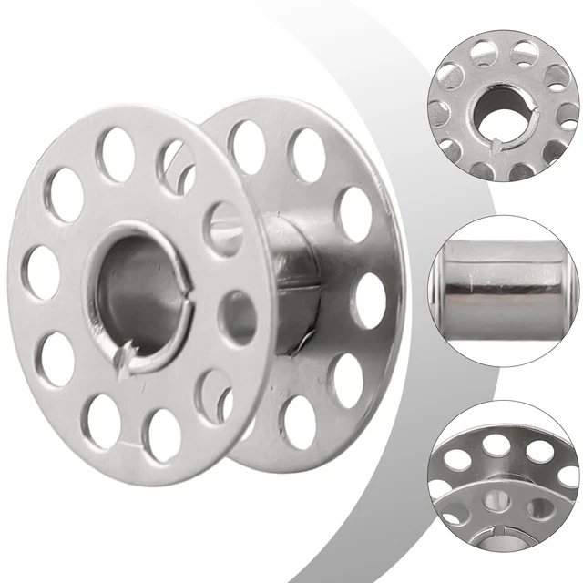 Lot De 4 Boîtes à Bobines + 20 Bobines Métalliques Pour Machine à Coudre - Dimensions Bobine 2,03x1,14 Cm, Rantecks, Garantie 18 Mois
