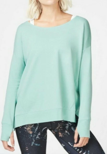 SWEATY BETTY SIMHASANA Sweatshirt after class Jumper Top mint green M uk 12 14 32.50 PicClick UK
