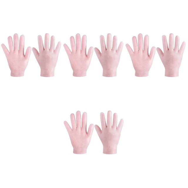 4 paia guanti nutrienti rosa Sebs ragazze