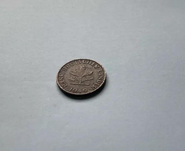 ★☆ 1 Pfennig ★☆ 1949 J ★☆ Bank Deutscher Länder ★☆ rar ★☆selten