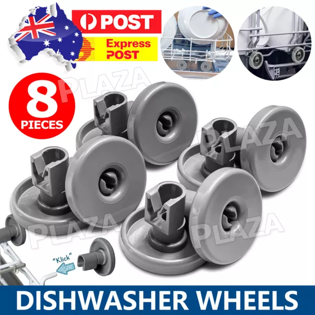 8X Lower Bottom Dishwasher Basket Wheels For Dishlex DX103SK DX203WK 50286965004