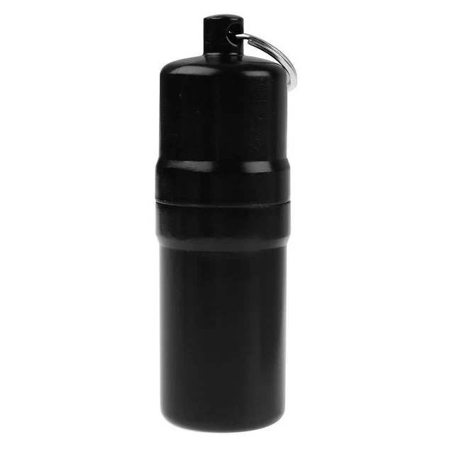 Stainless Steel Waterproof Cigarette Case 10 Cigarettes Holder Box (Black) FS2#