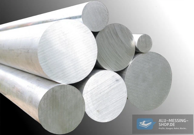 B&T Metall Tige Ronde En Aluminium 18 Mm Métal Pressé Longueur : Env. 50 Cm (500 Mm +/- 5 Mm