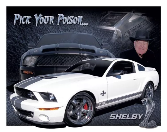 Ford Mustang  Shelby GT500 USA Metall Werbeschild