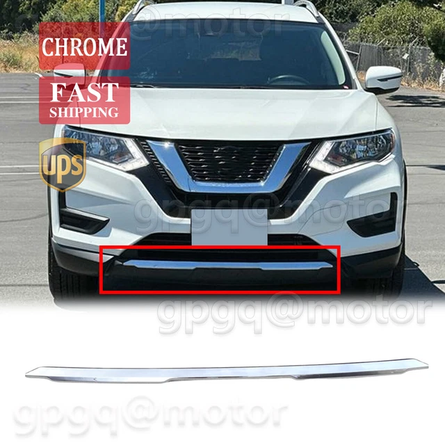 FIT FOR NISSAN Rogue 2017 2018 2019 2020 Front Bumper Chrome Trim Lower