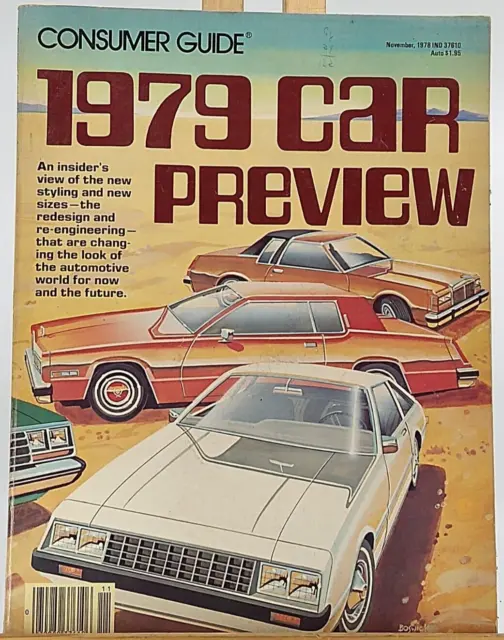 1979 Consumer Guide Car Prreview 132-page Book