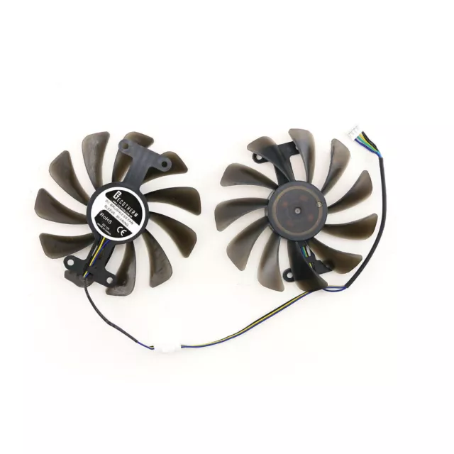 Pair Graphics Card Cooling Fan Cooler for ELSA GeForce GTX1080 1070 8GB GLADIAC 3