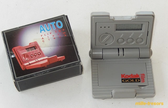 KODAK GOLD Film : PENDULE de BUREAU avec ALARME en boite - Objet Publicitaire