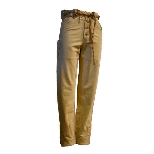 Trachtenlederhose, beige Lederhose Herren Oktoberfest