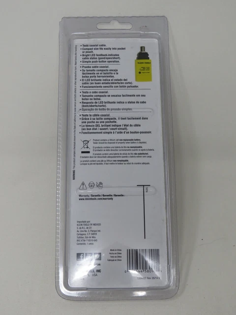 NEW - Klein Tools Coax Explorer Tester VDV512-057 - Free Shipping 2
