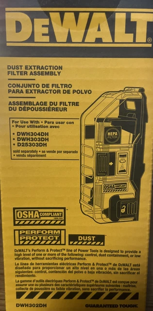 DEWALT DWH302DH Heavy Duty Replacement Dust Box💥