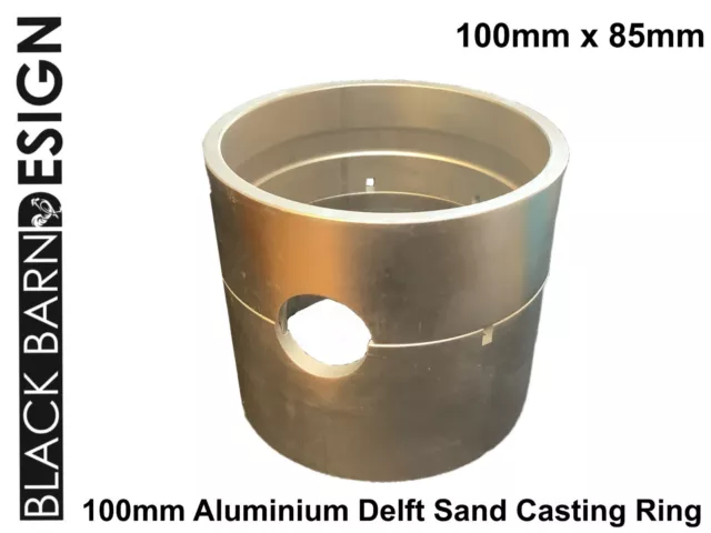 100 mm Aluminium 2 Part Mould Rings Delft Clay Petrobond Sand Casting with clamp