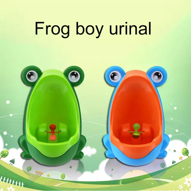 Cartoon Frog Urinal Bathroom Kids Toddler Potty Toilet Training Pee Trainer