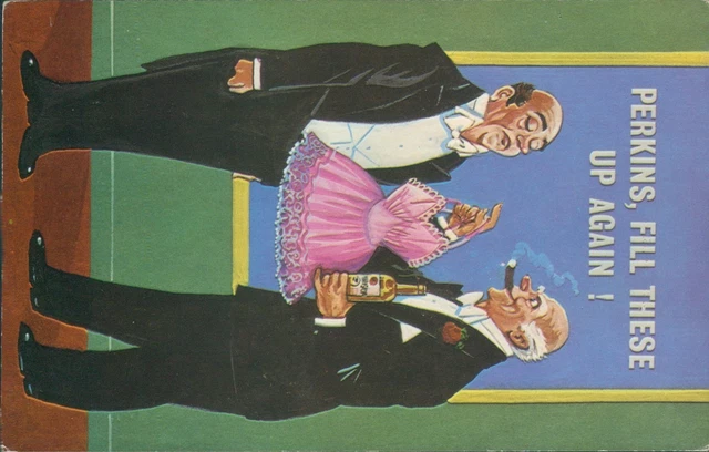 Comic risque 100055 rich man butler joke c4
