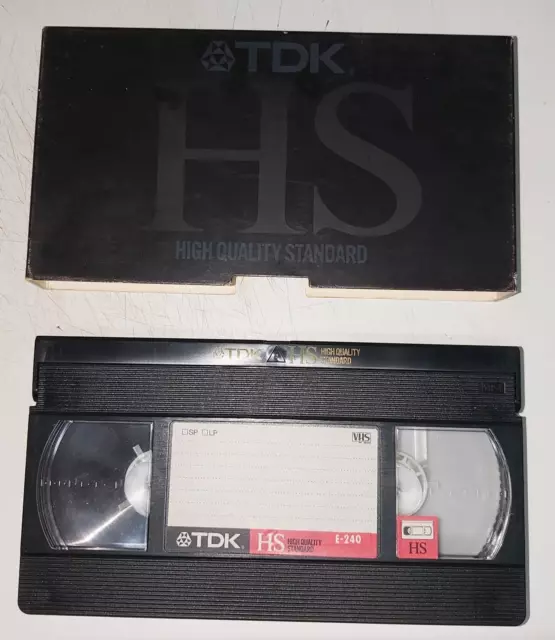 TDK- VHS, leere Videokassette E- 240