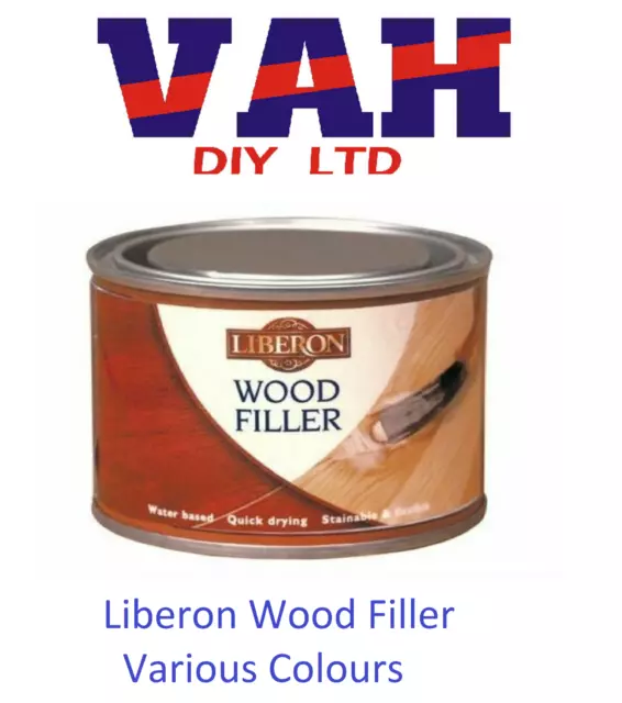 Liberon Wood Filler 125ml Choose from Antique Pine, Neutral, Dark Oak, Mahogany