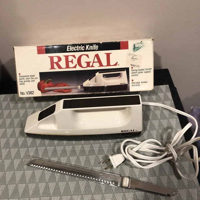 VINTAGE REGAL ELECTRIC Knife Model V382 Made In The USA Works Vintage