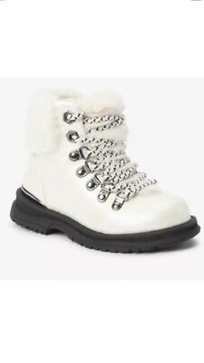Ted Baker Girls White Hiker Boots (BNWT) UK: 10